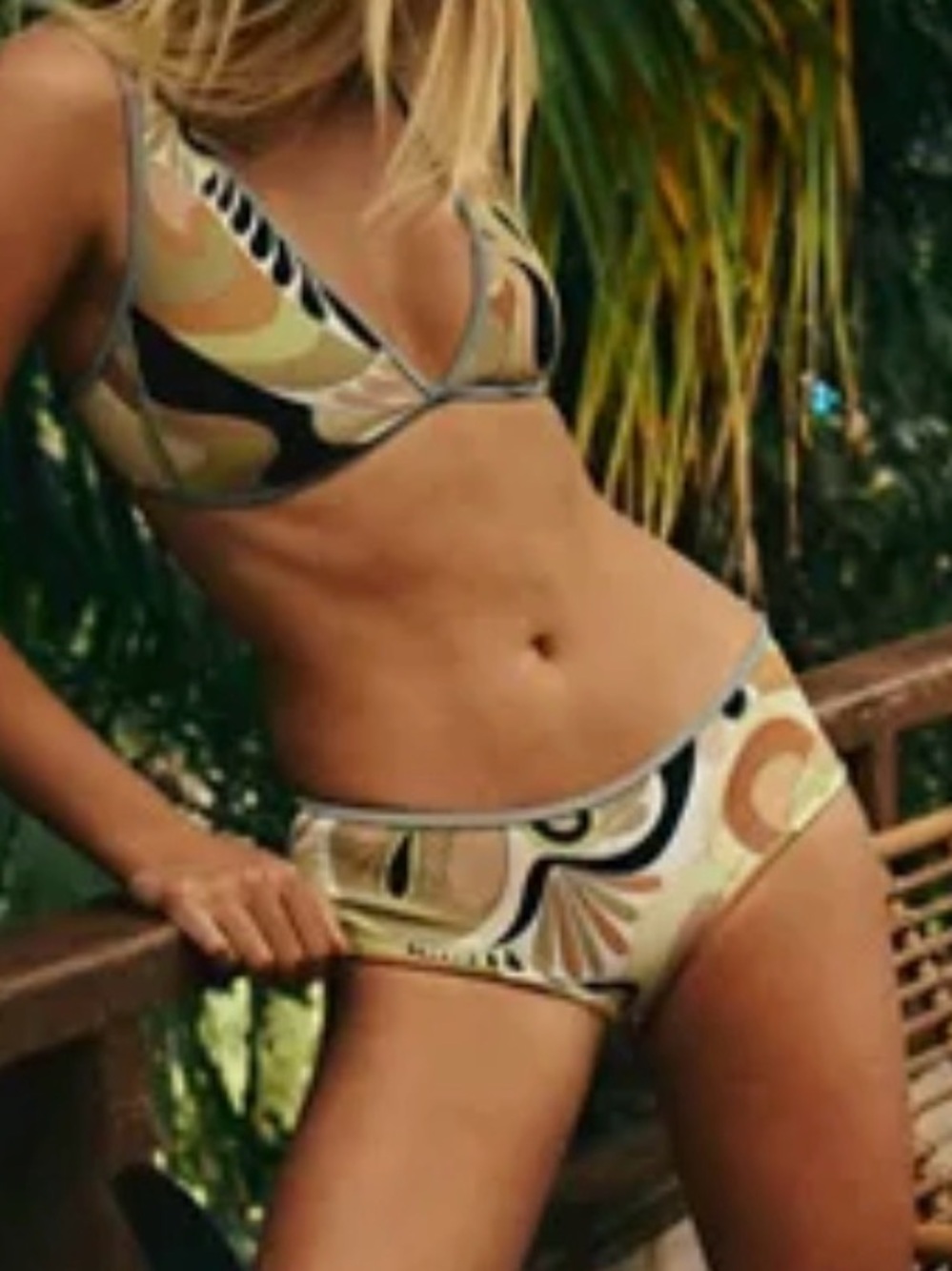 Seea multicolor cheeky bikini bottoms size L